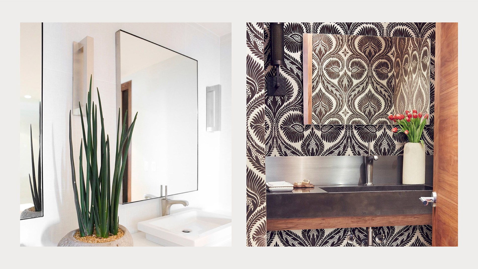 Robern styled bathroom side by side