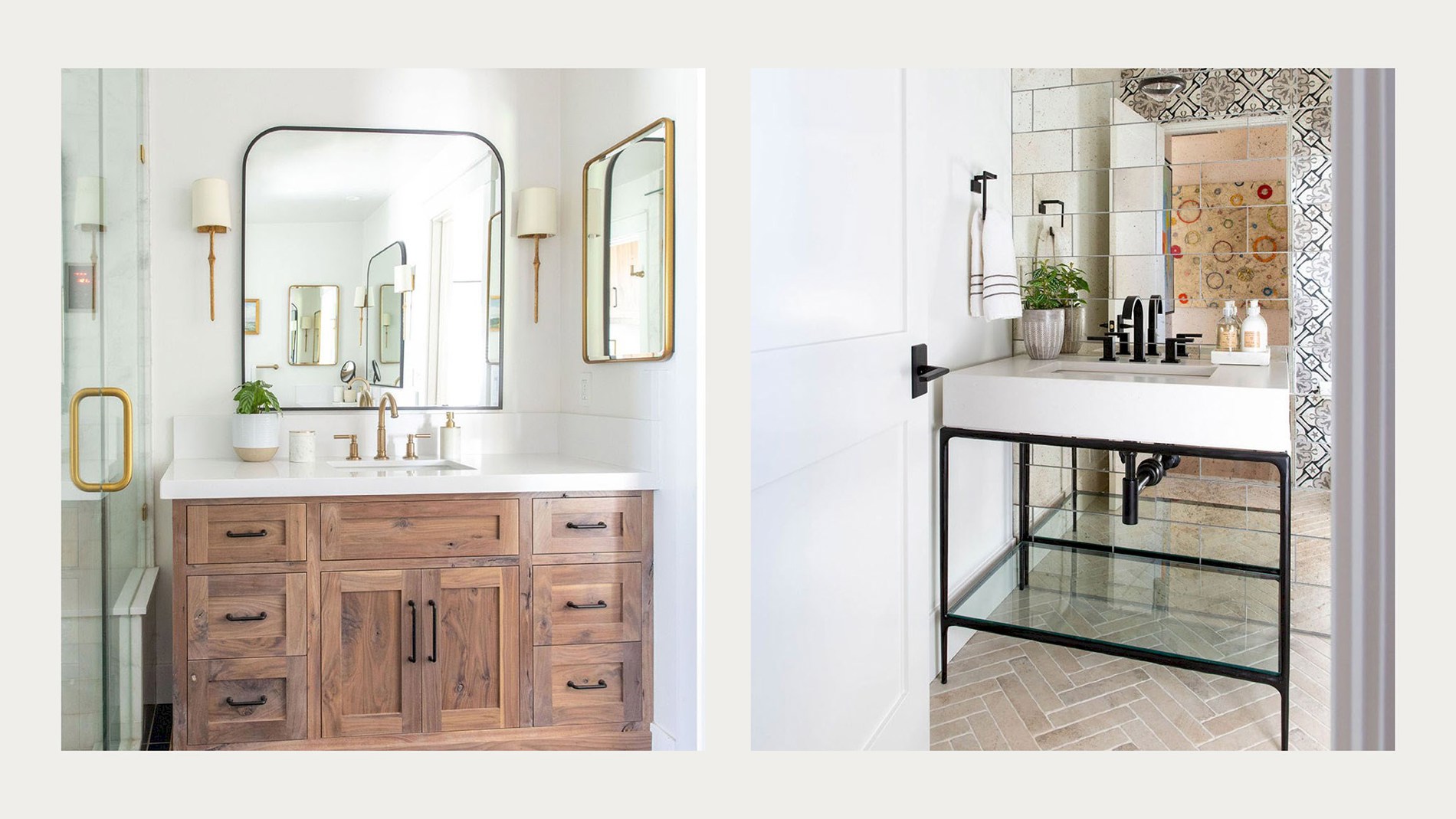 Classic Robern styled bathroom