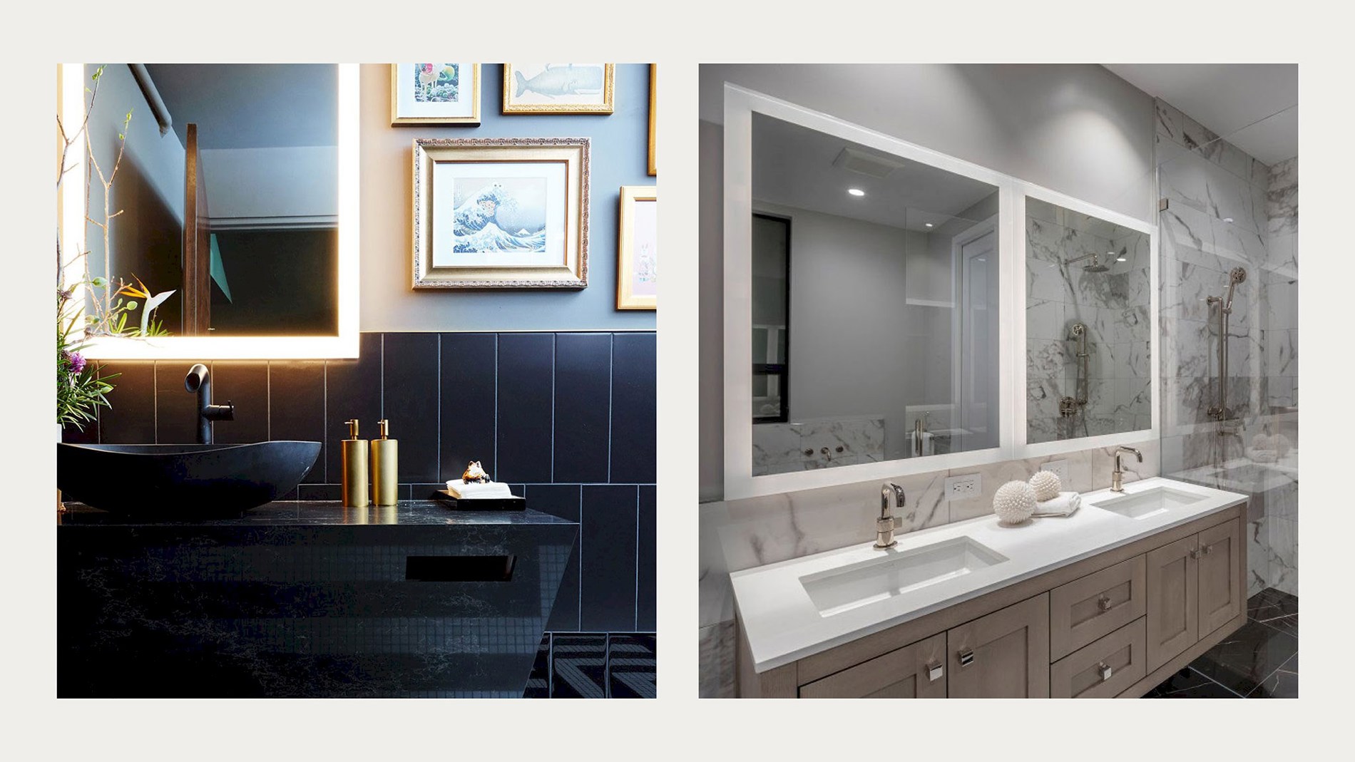 Robern styled bathroom